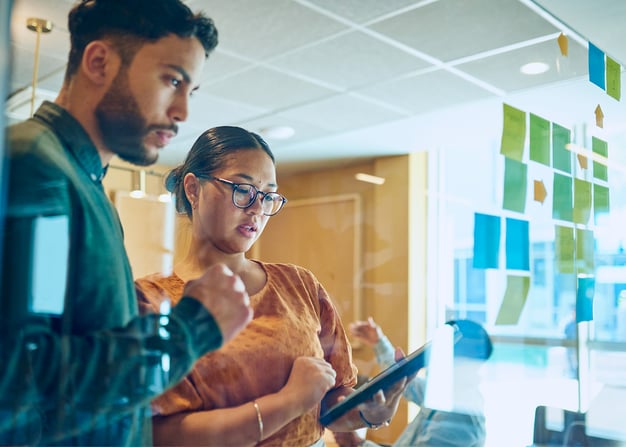 A software engineering team explores a complex business problem.