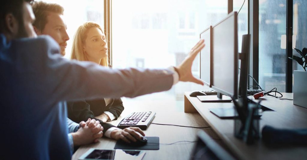 A Software Engineering Team Collaborates On A Complex Project