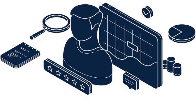 An illustration of the tools and skills required to build custom software. 