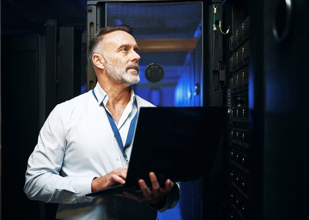 A technician conducts quality assurance testing.