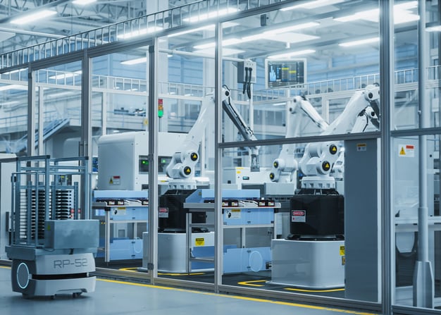 A smart factory with advanced technology.